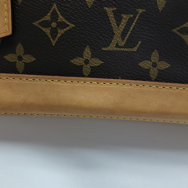 ALMA BB Monogram Coated Canvas Brown