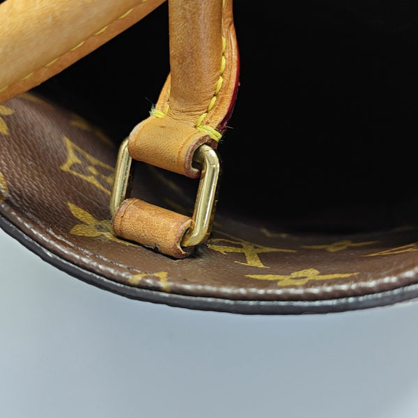 MONTAIGNE MM Monogram Coated Canvas Brown
