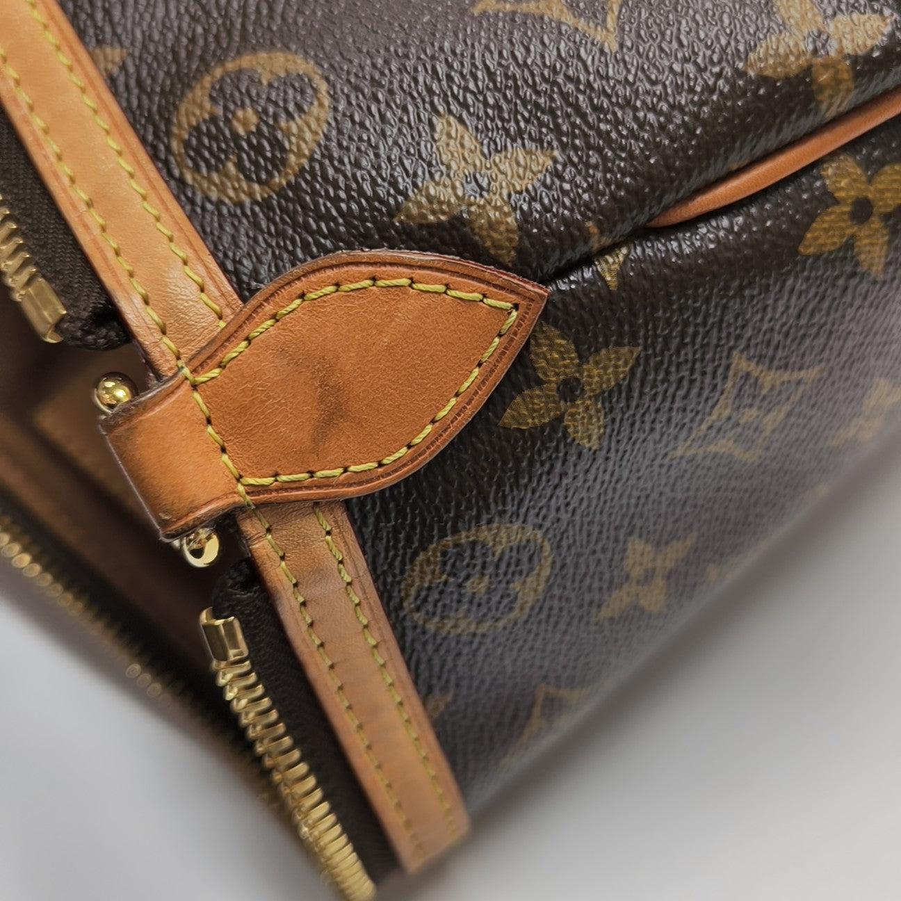 PALERMO PM Monogram Coated Canvas Brown