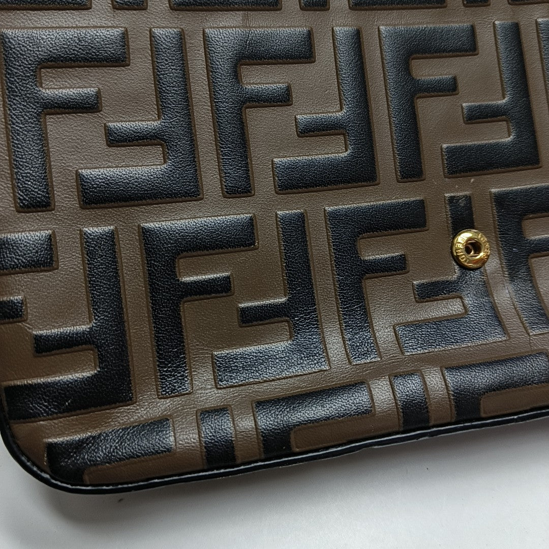 Calfskin Crossbody Bag Brown