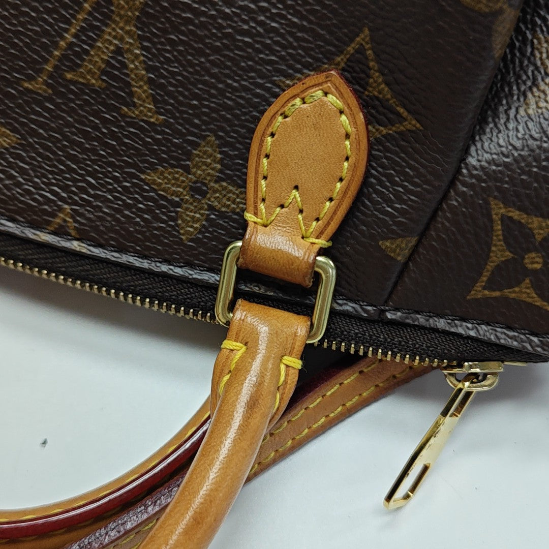 TURENNE Nano Monogram Coated Canvas Brown