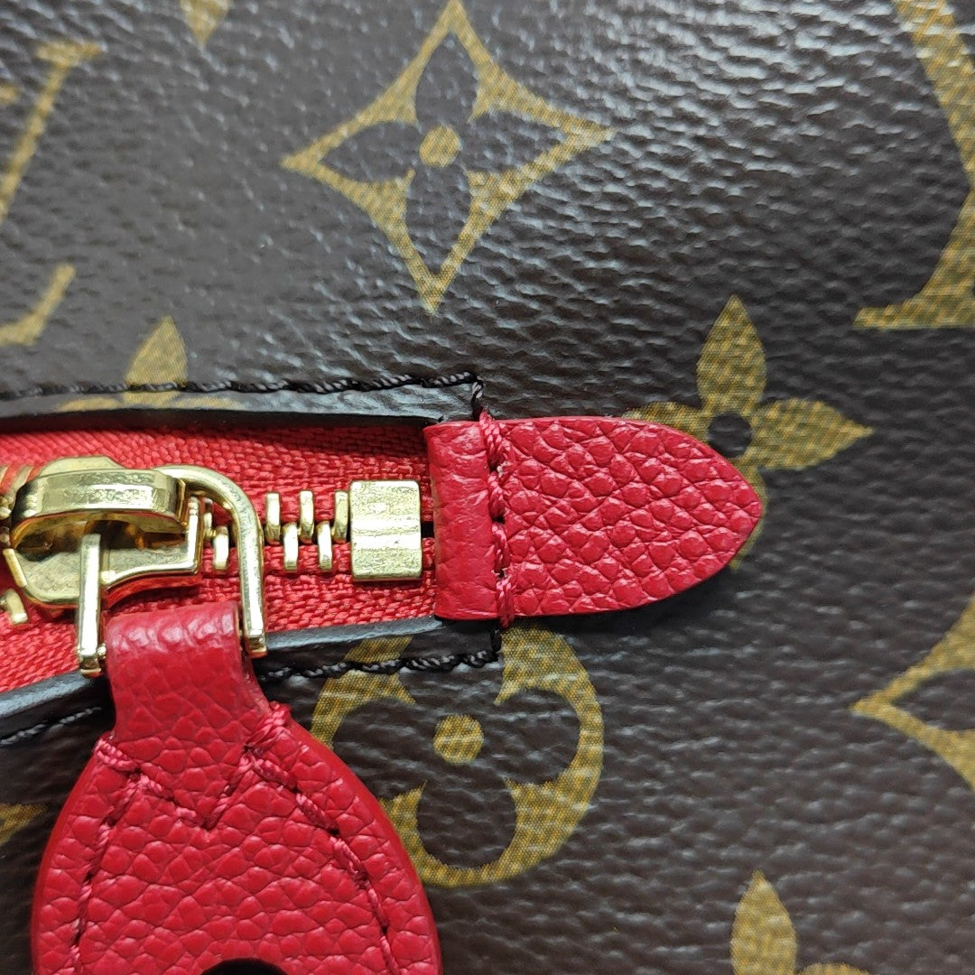 POPINCOURT PM Monogram Coated Canvas Brown