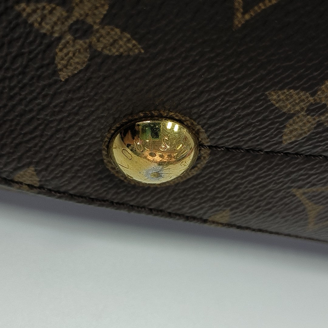 GEORGES MM Monogram Coated Canvas Brown