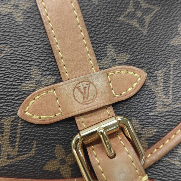 SAUMUR BB Monogram Coated Canvas Brown