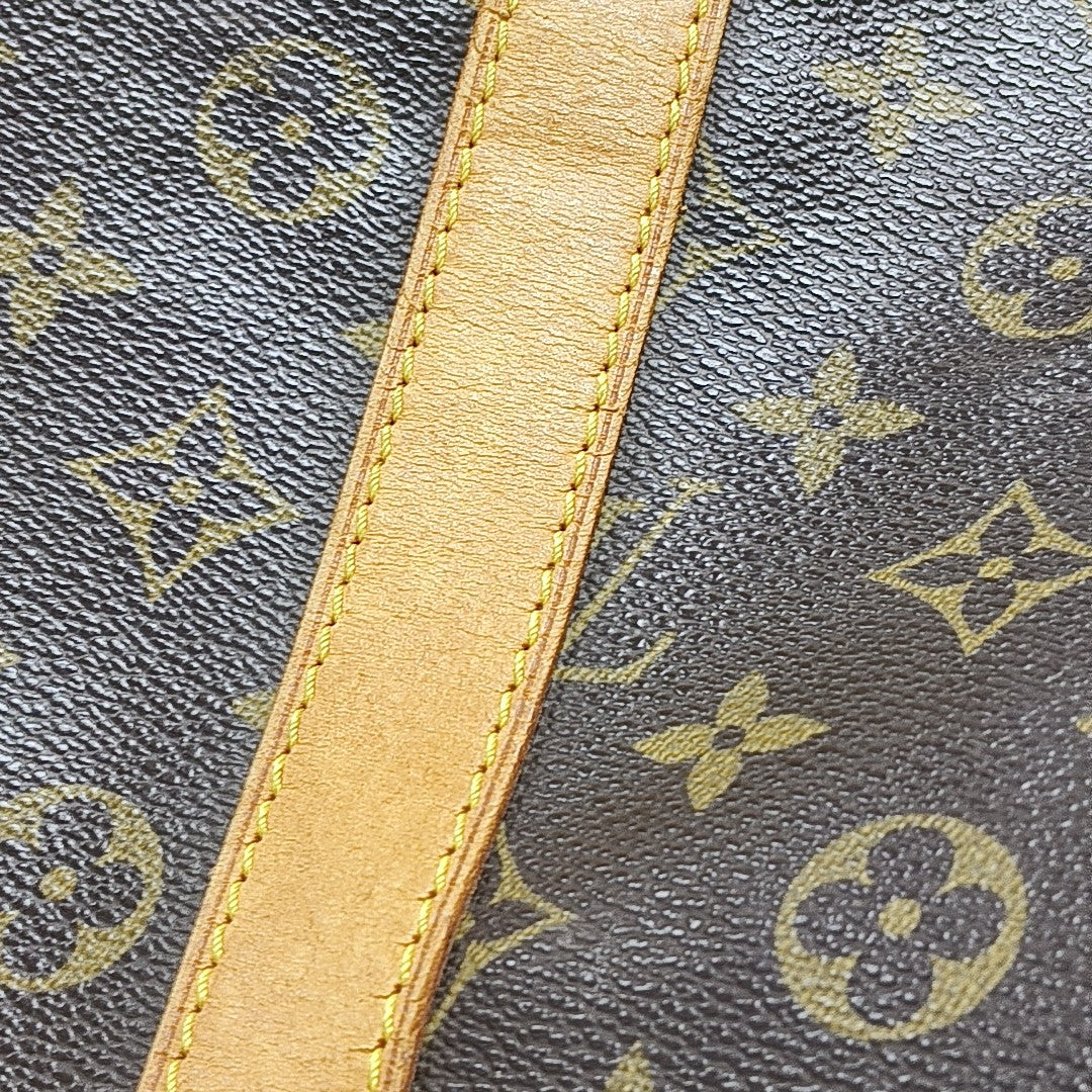 SAC SOUPLE 55 Monogram Coated Canvas Brown