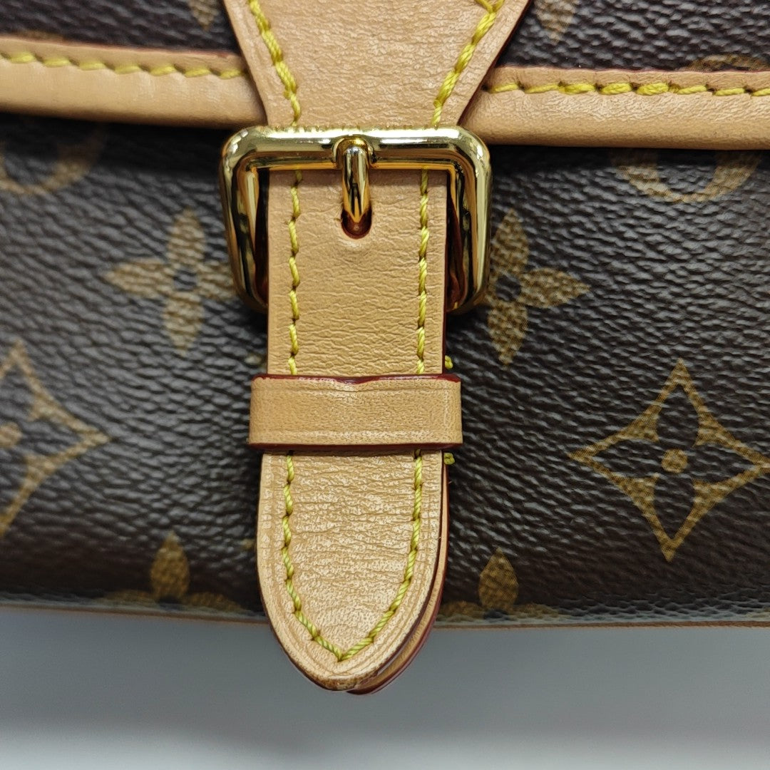 DIANE Monogram Coated Canvas Brown