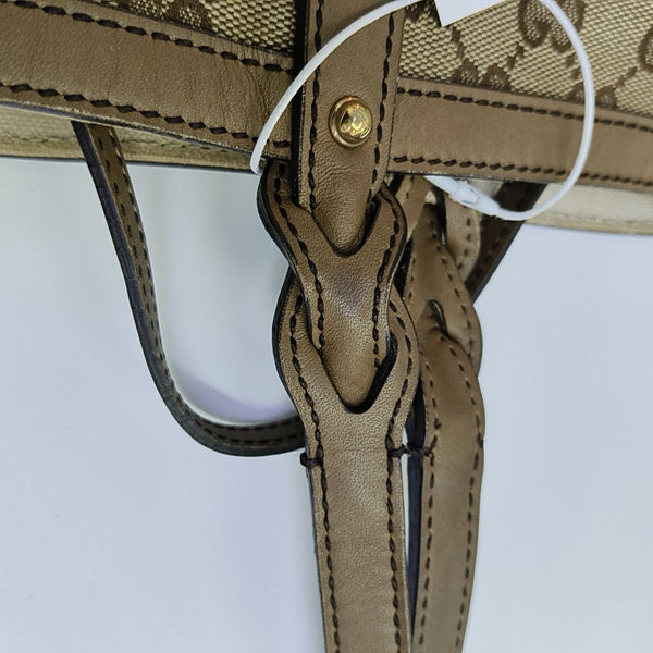 Monogram Canvas Tote Bag Brown