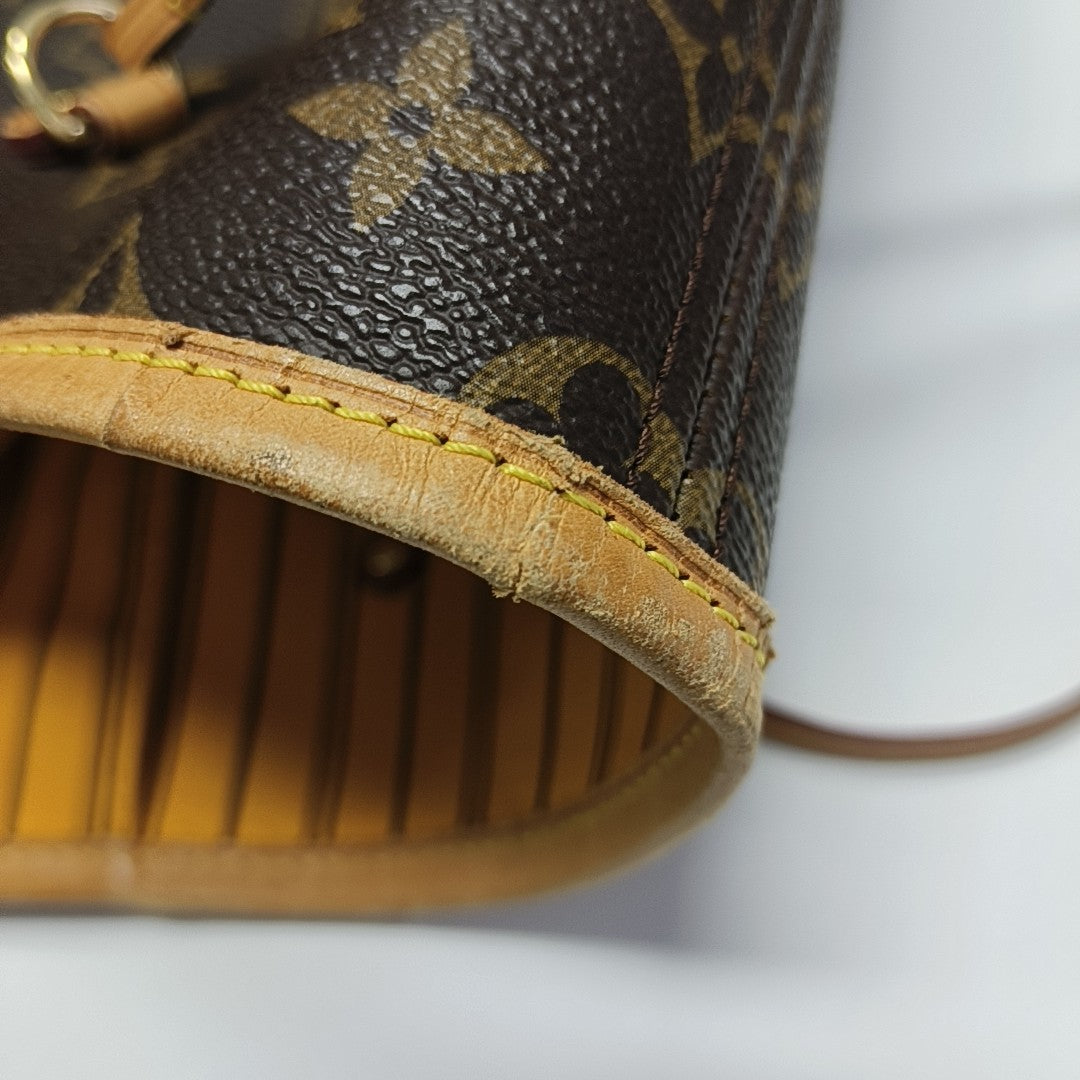 NEVERFULL GM Monogram Coated Canvas Brown