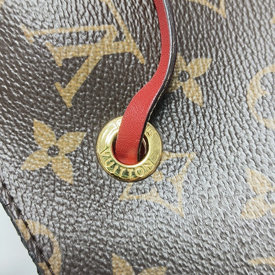 NÉONOÉ MM Monogram Coated Canvas Brown
