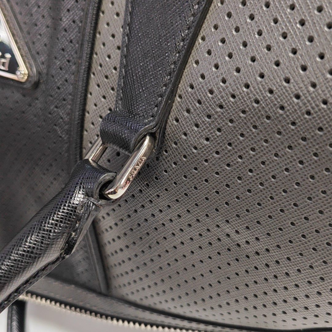 Calfskin Shoulder Bag Gray