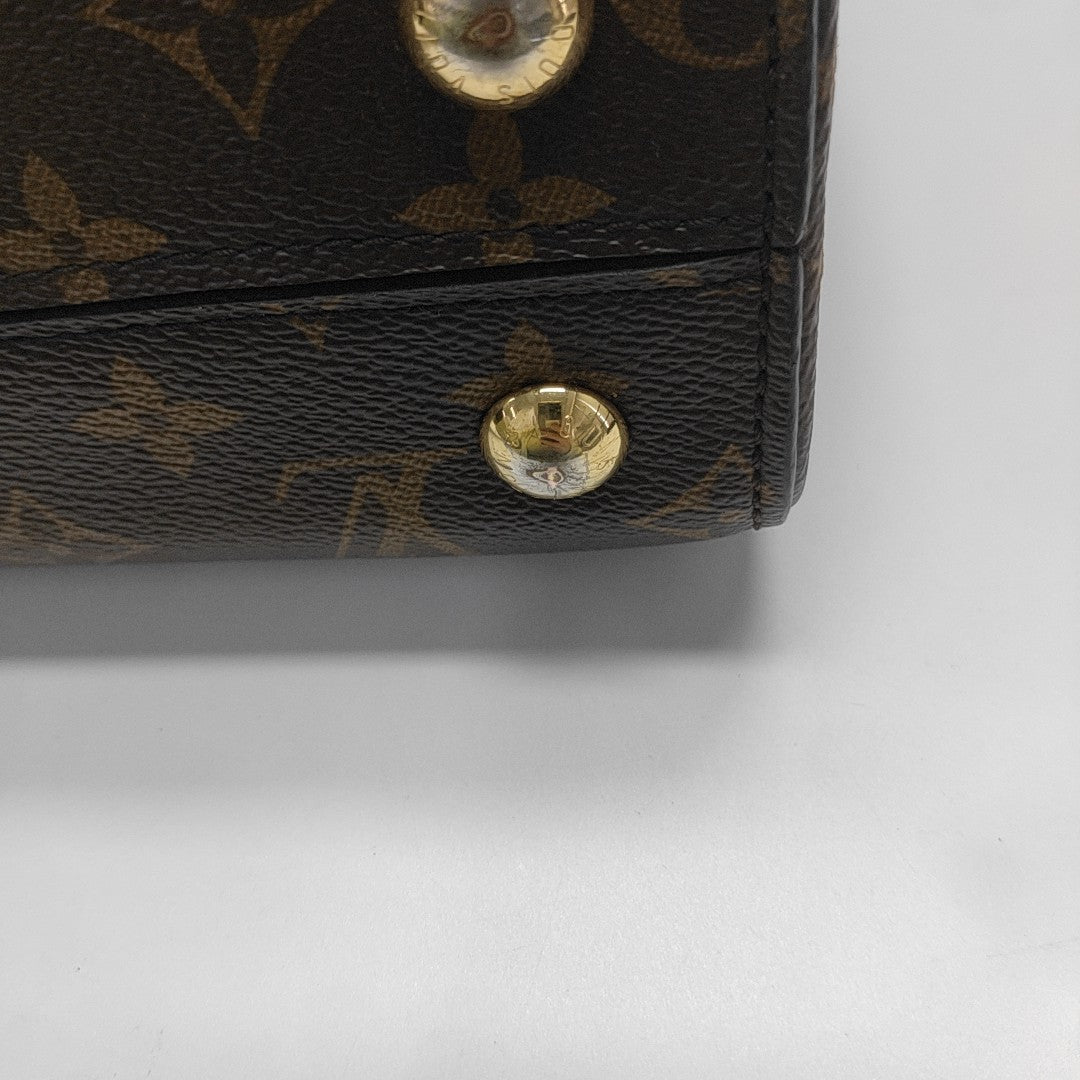 CLUNY PM Monogram Coated Canvas Brown
