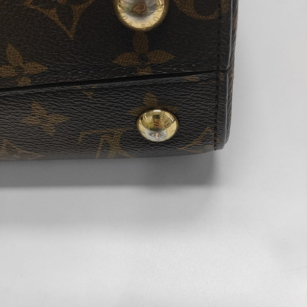 CLUNY PM Monogram Coated Canvas Brown