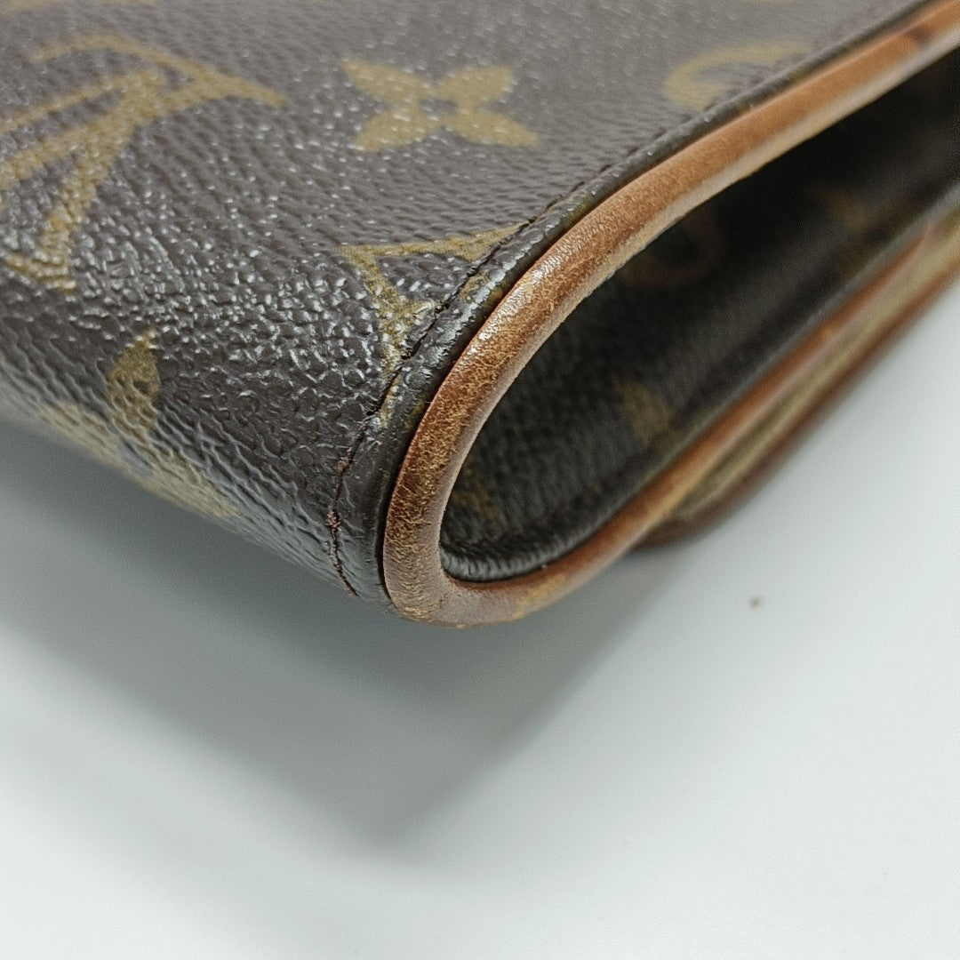 TWIN GM Monogram Coated Canvas Brown
