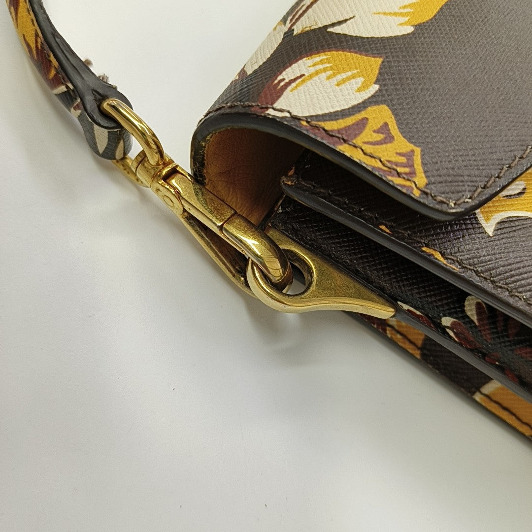 Calfskin Top Handle Bag Multicolor