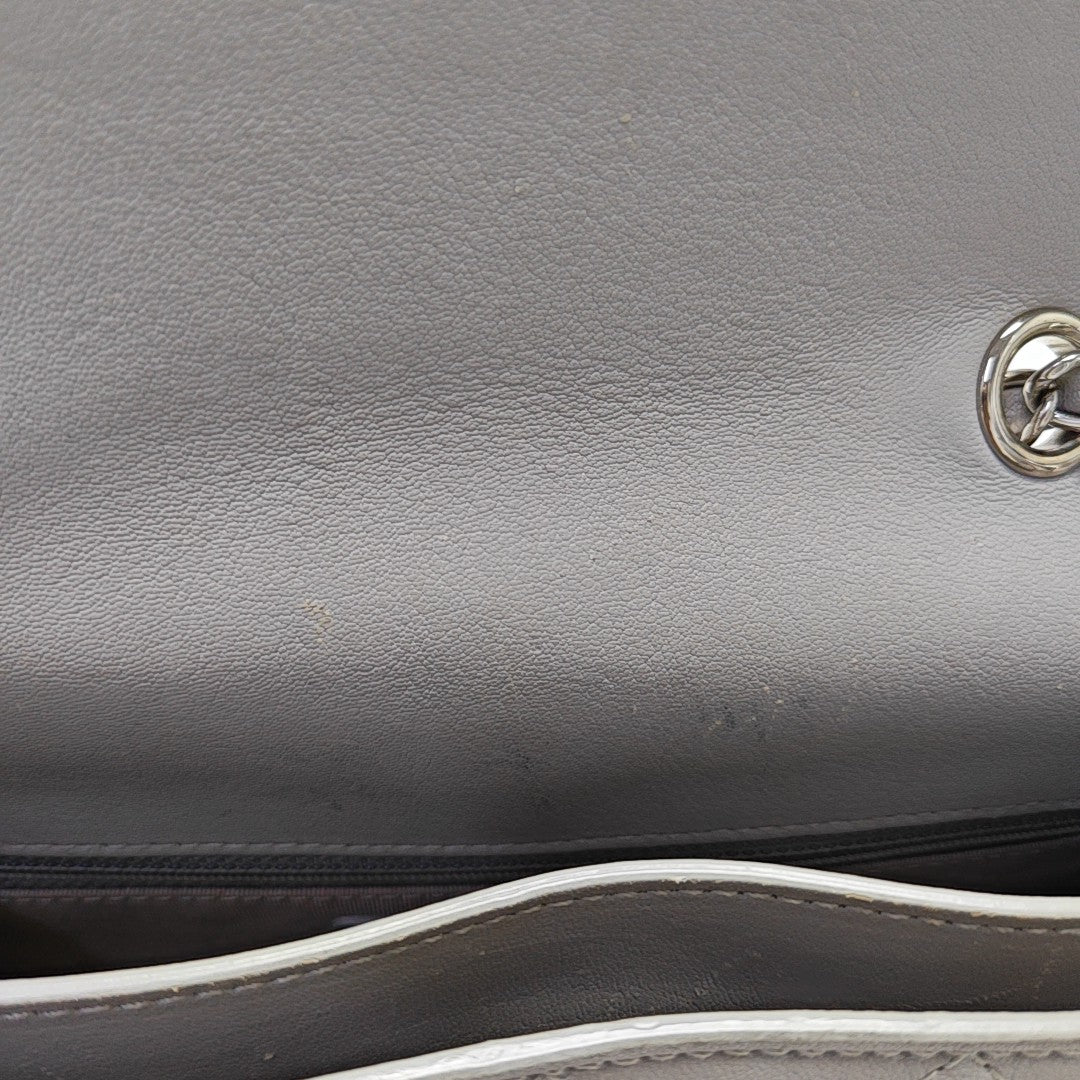 CC BOX Quilted Lambskin Gray