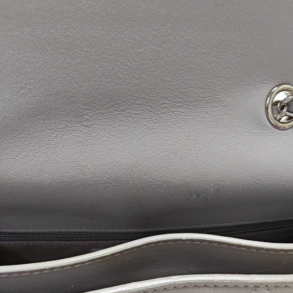 CC BOX Quilted Lambskin Gray