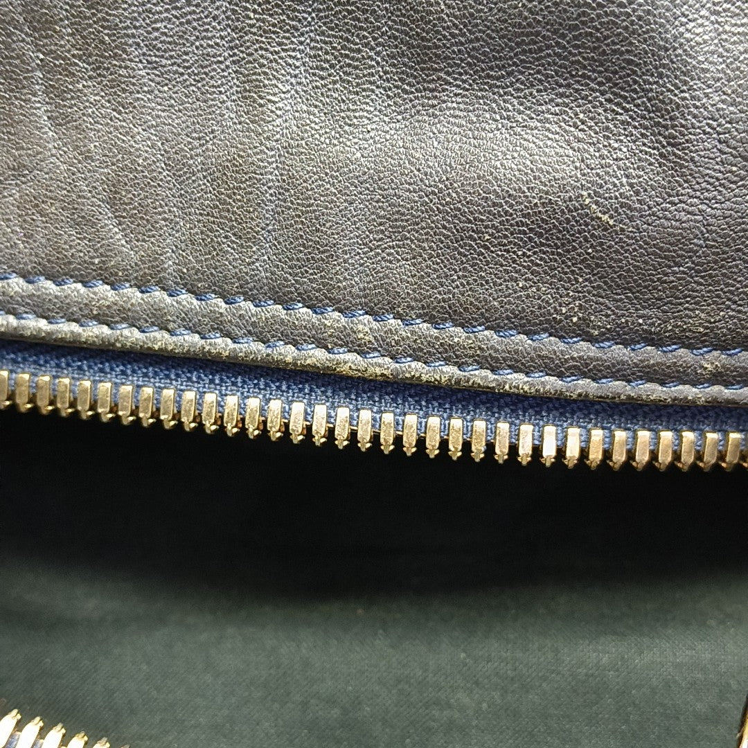 Calfskin Top Handle Bag Brown