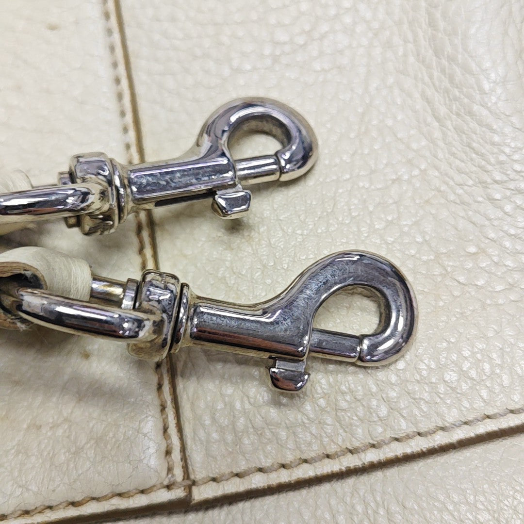 Calfskin Shoulder Bag White