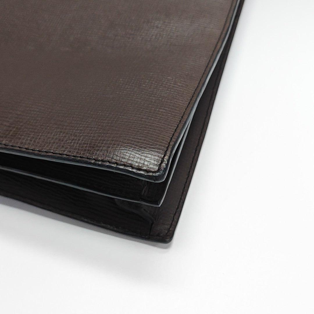 Calfskin Top Handle Bag Brown