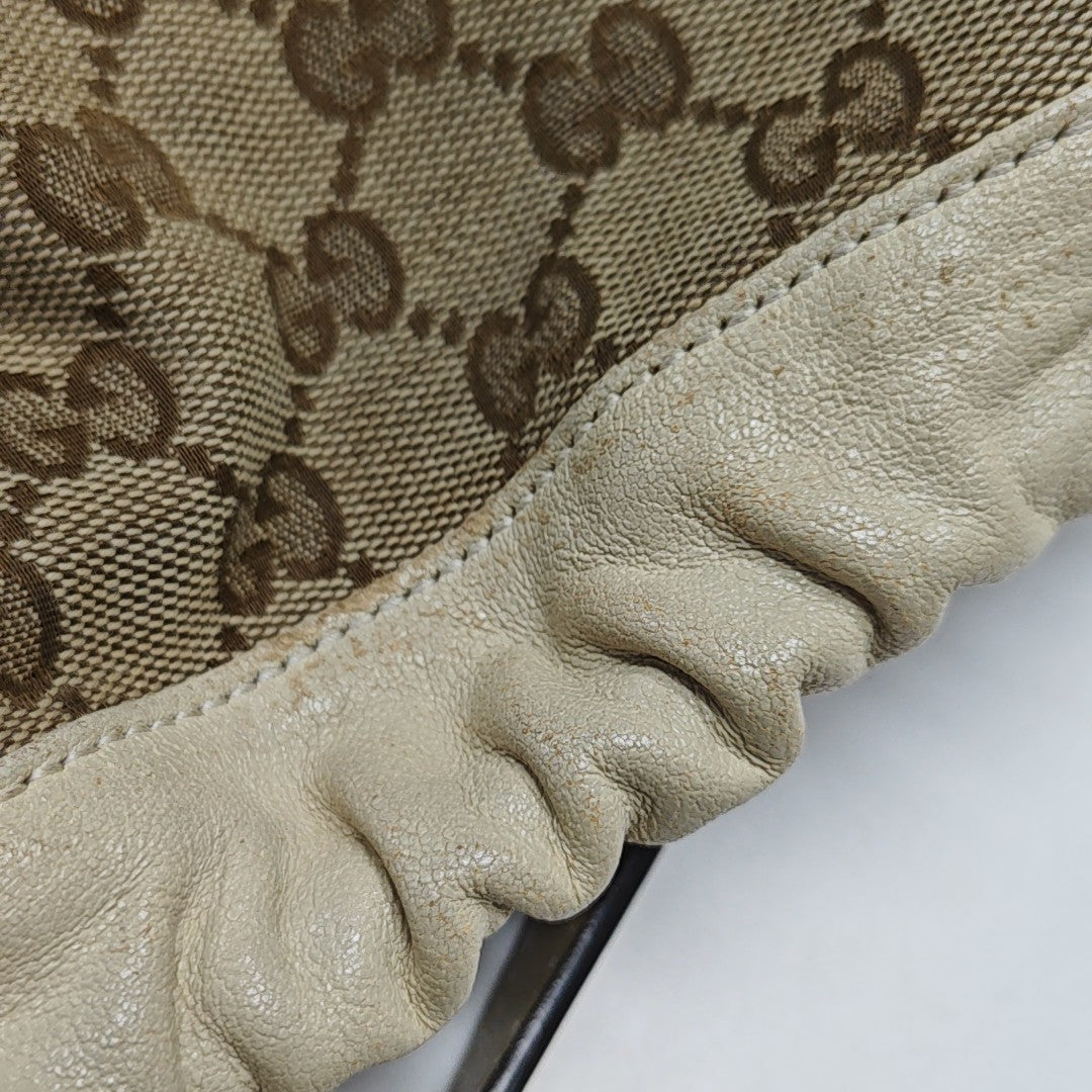 Horsebit 1955 Small Monogram Calfskin White