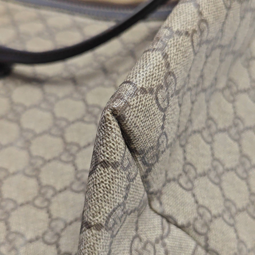 Monogram Coated Canvas Tote Bag Beige