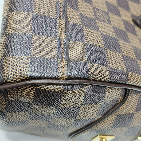 DUOMO Damier Ebene Coated Canvas Brown