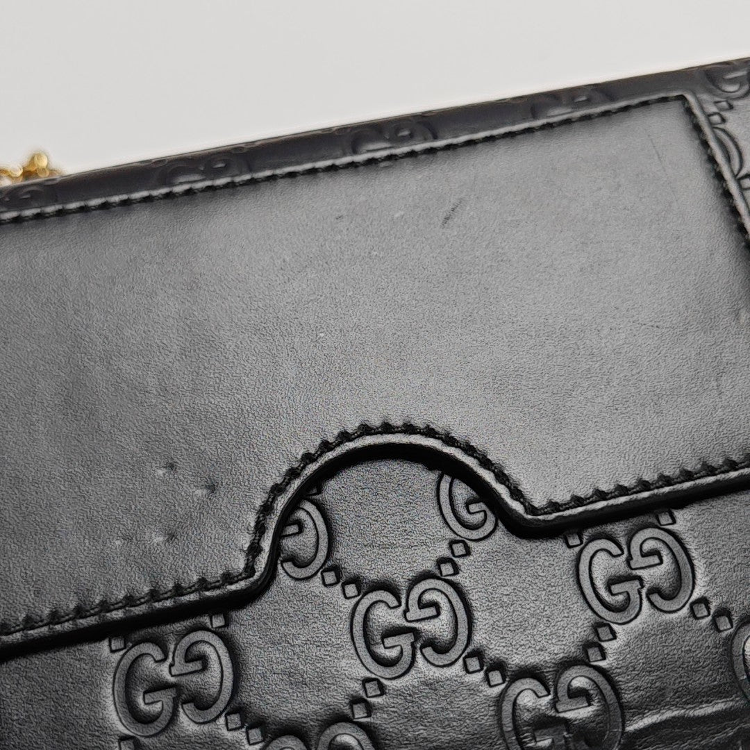 Padlock Small Monogram Calfskin Black