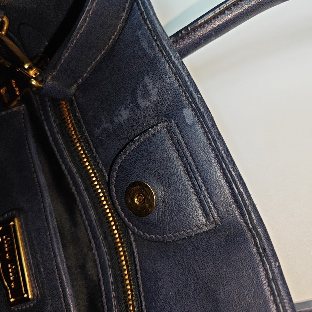 Avenue Quilted Lambskin Blue