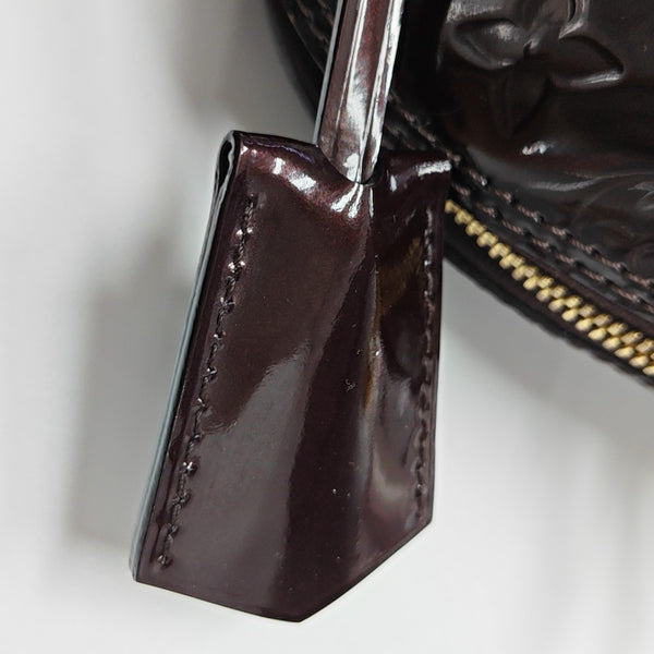 ALMA BB Monogram Patent Leather Red