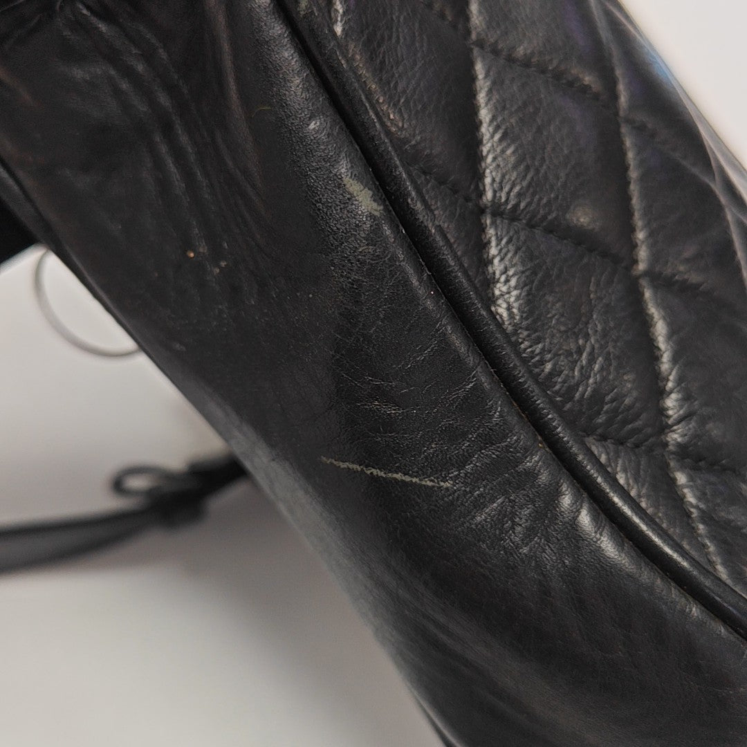 Quilted Calfskin Belt Bag Black