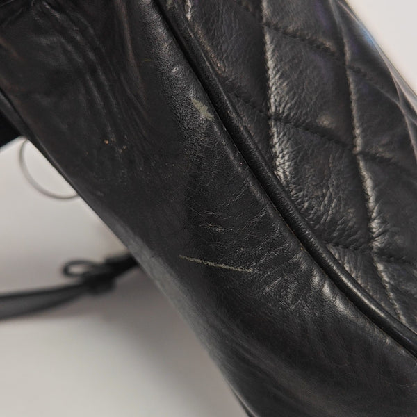 Quilted Calfskin Belt Bag Black