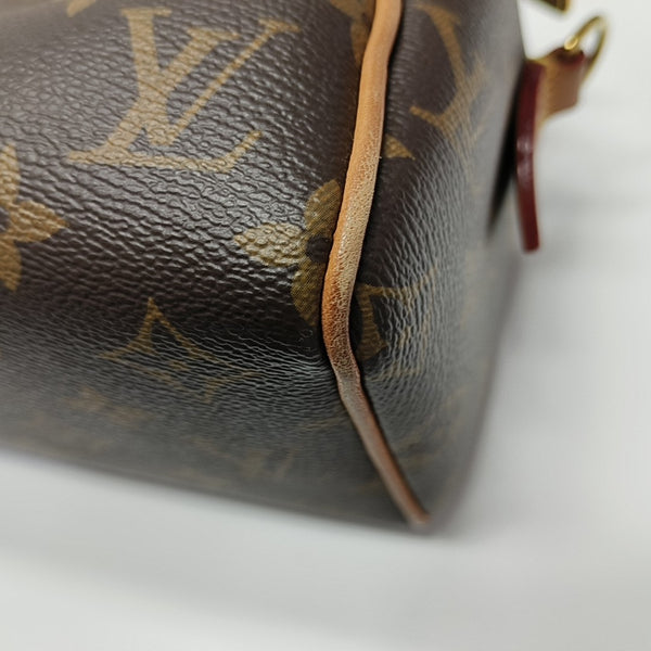 SPEEDY 20 Monogram Coated Canvas Brown