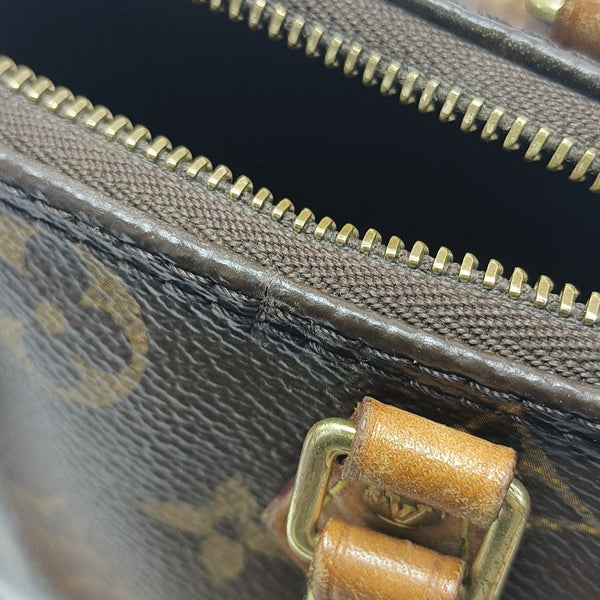 SPEEDY Nano Monogram Coated Canvas Brown
