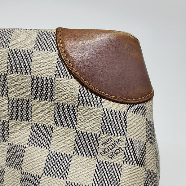 HAMPSTEAD MM Damier Azur Coated Canvas White