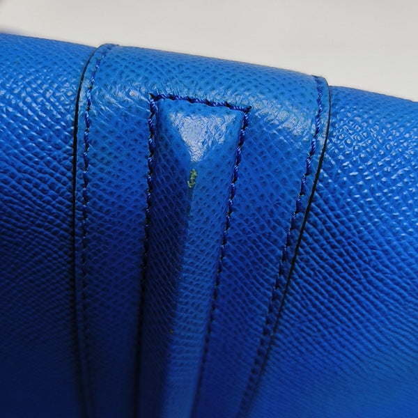 Calfskin Shoulder Bag Blue