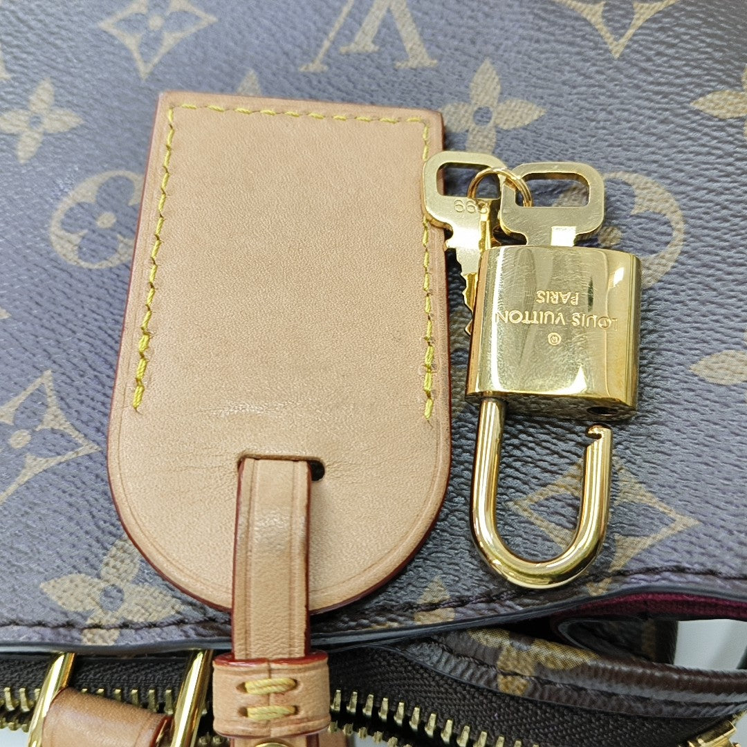PALAIS PM Monogram Coated Canvas Brown