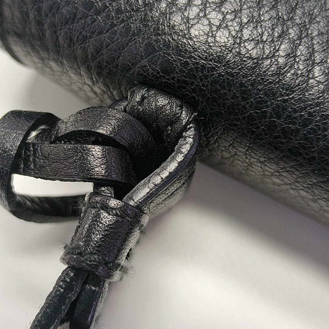 Calfskin Shoulder Bag Black