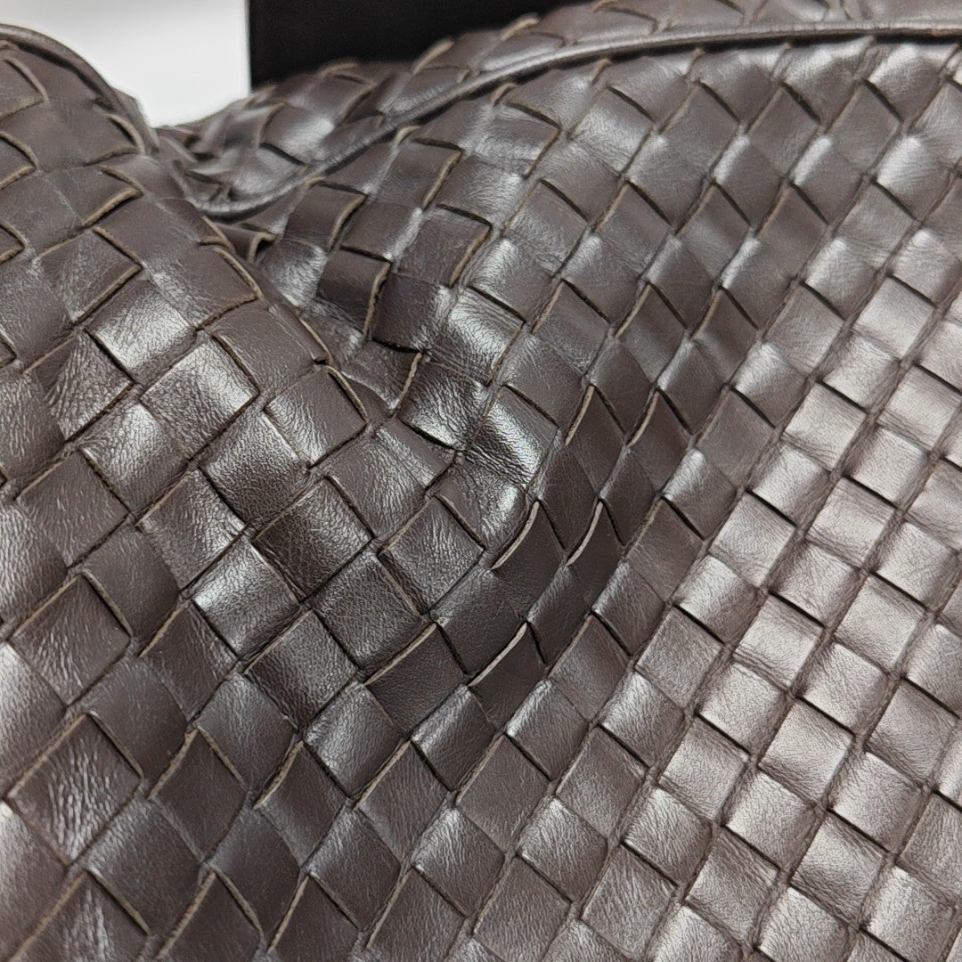 Calfskin Shoulder Bag Brown
