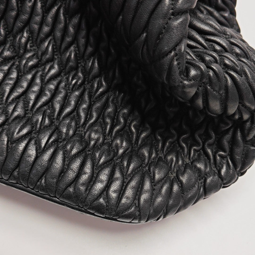 Avenue Quilted Lambskin Black