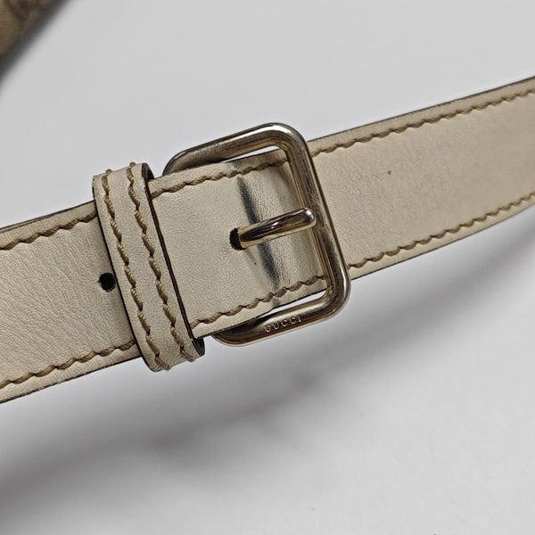 GG Supreme Monogram Coated Canvas Beige