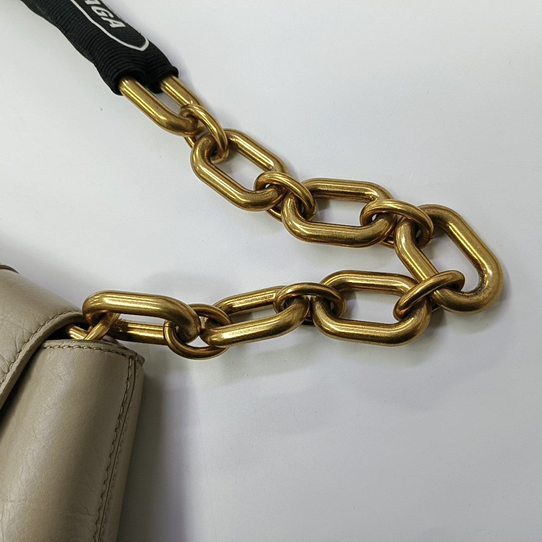 Downtown Small Calfskin Beige