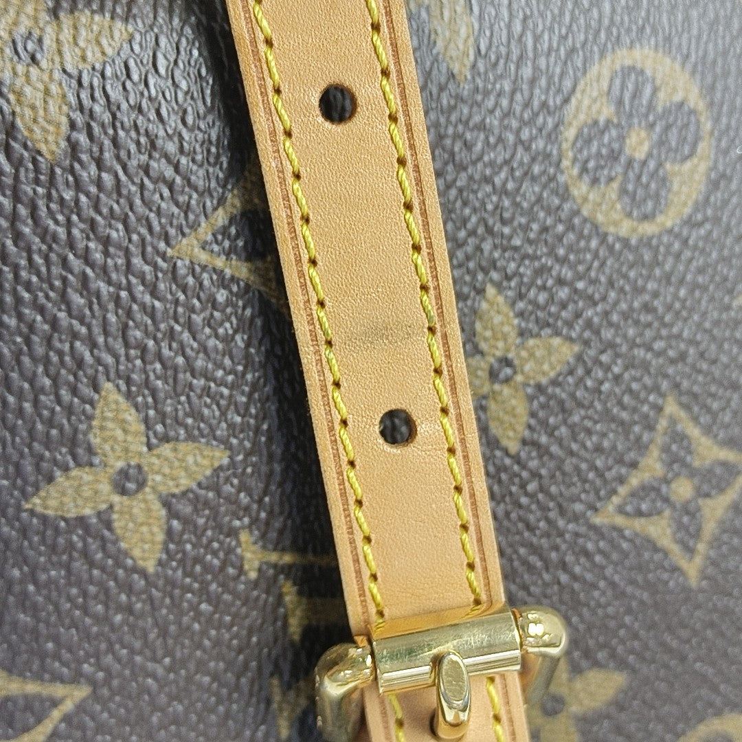 ESTRELA MM Monogram Coated Canvas Brown