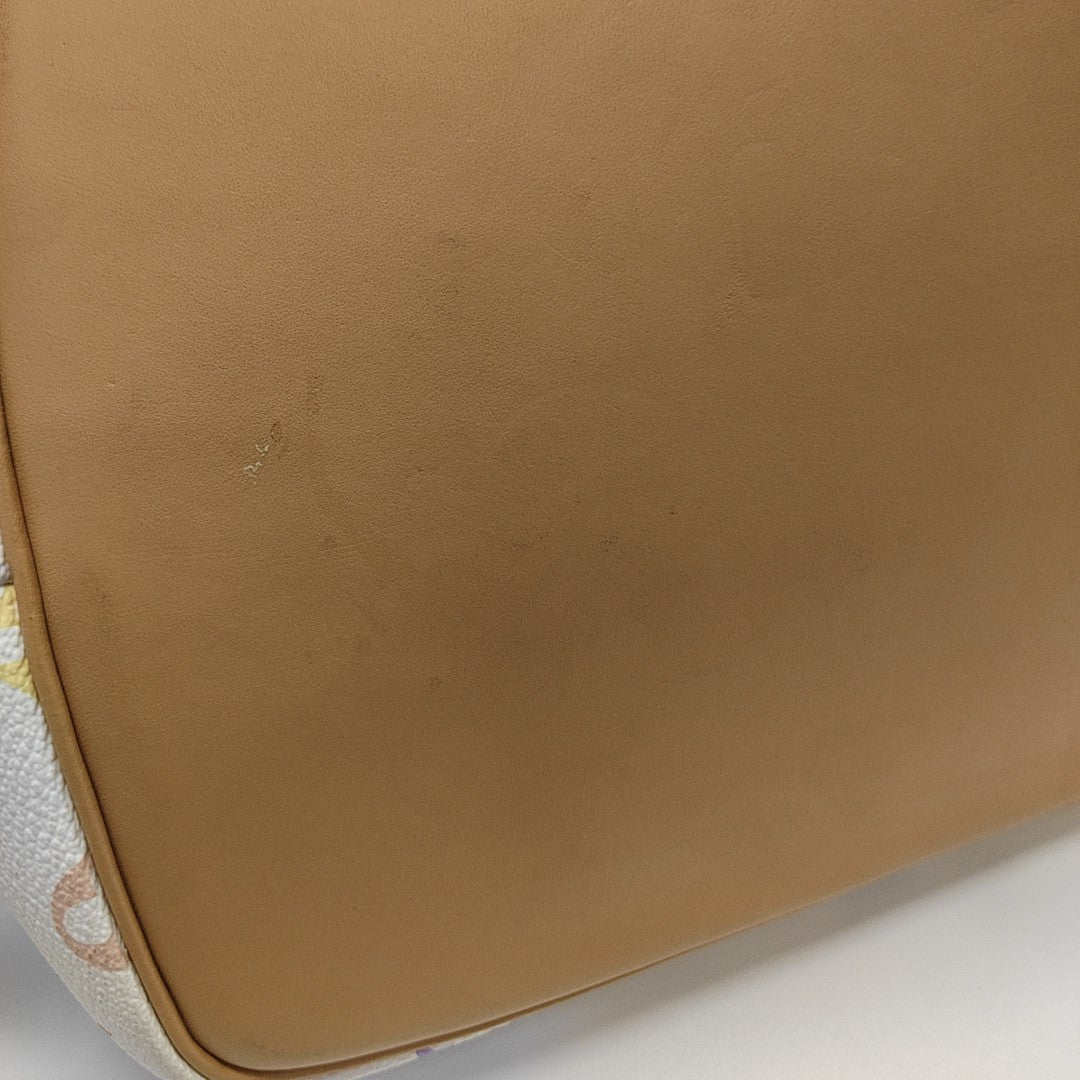 LV × TM NÉONOÉ MM Monogram Coated Canvas White