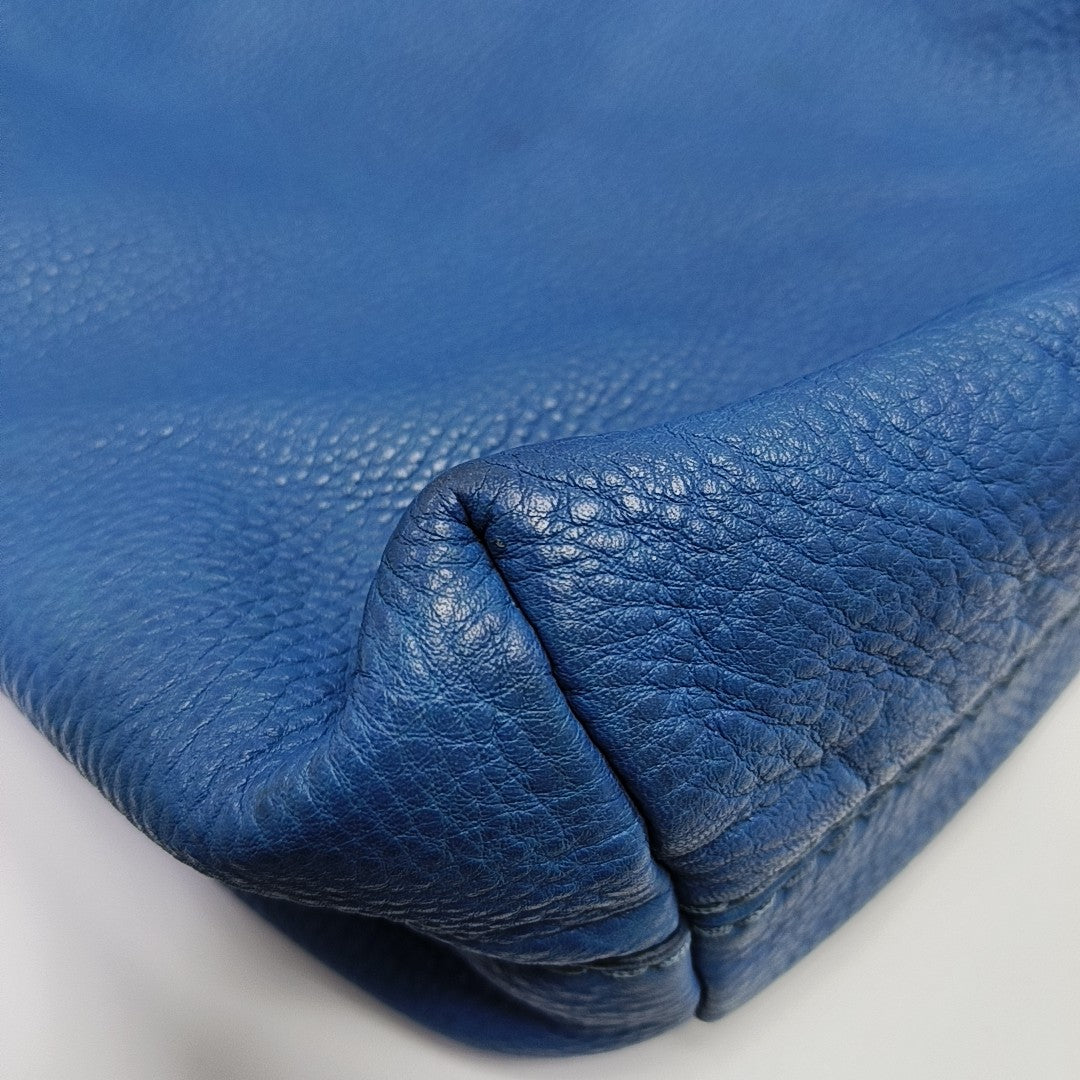 Calfskin Tote Bag Blue