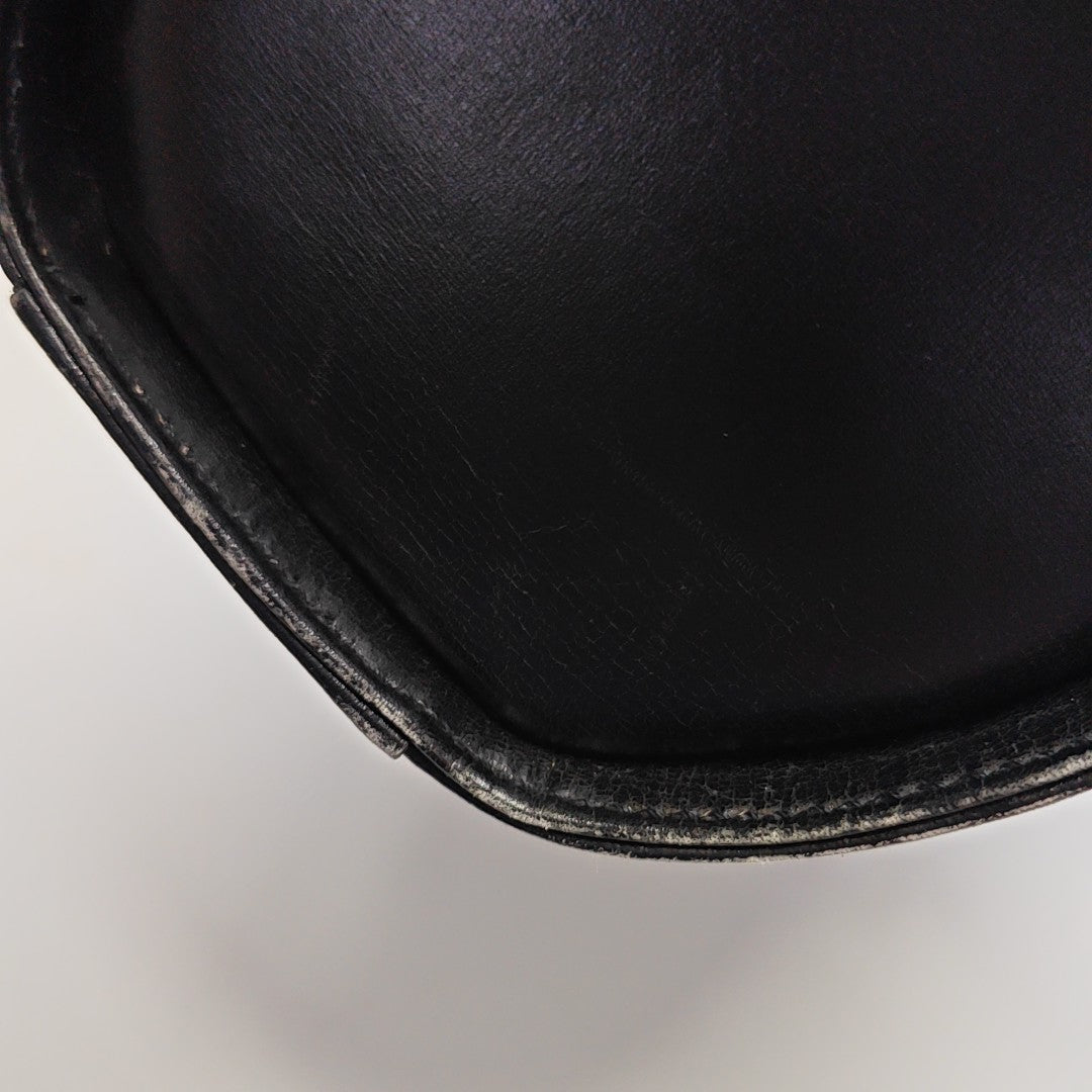 Calfskin Top Handle Bag Black