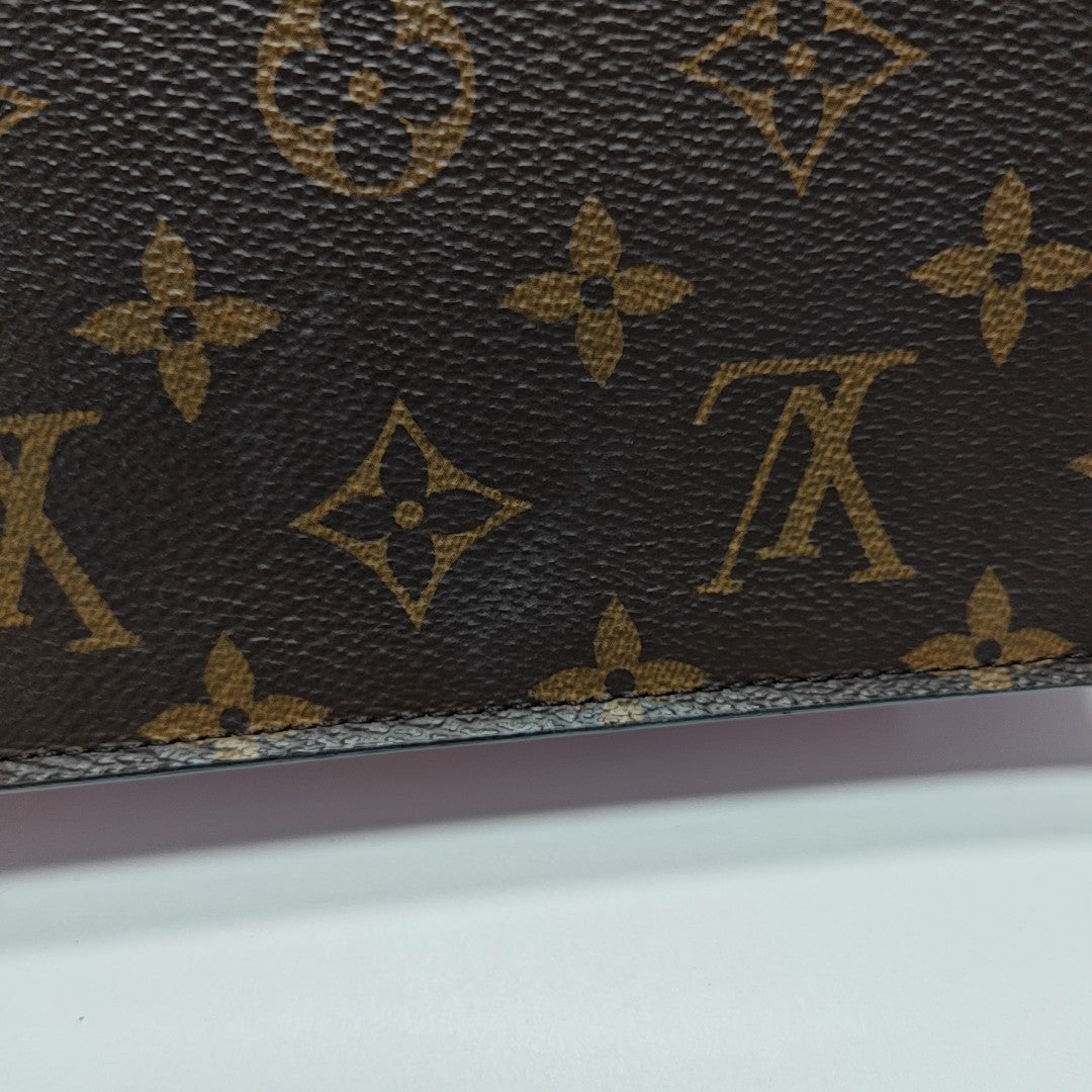 FLORE Monogram Coated Canvas Brown