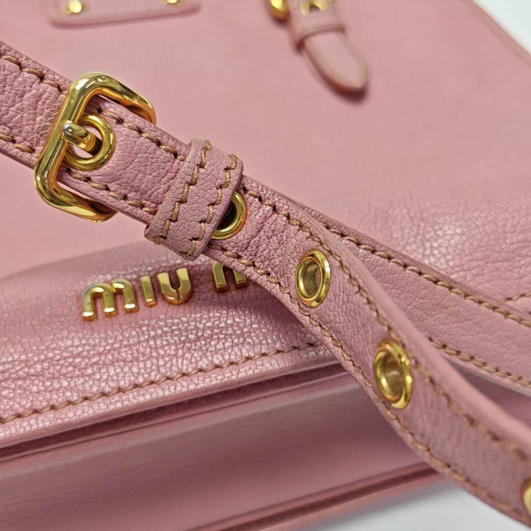 Calfskin Tote Bag Pink