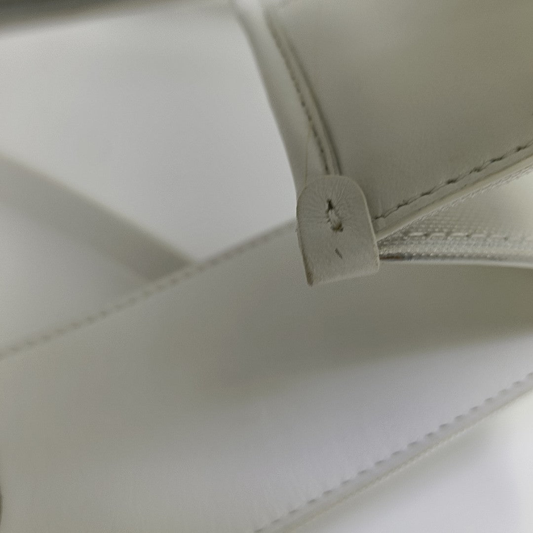 Lambskin Shoulder Bag Large White