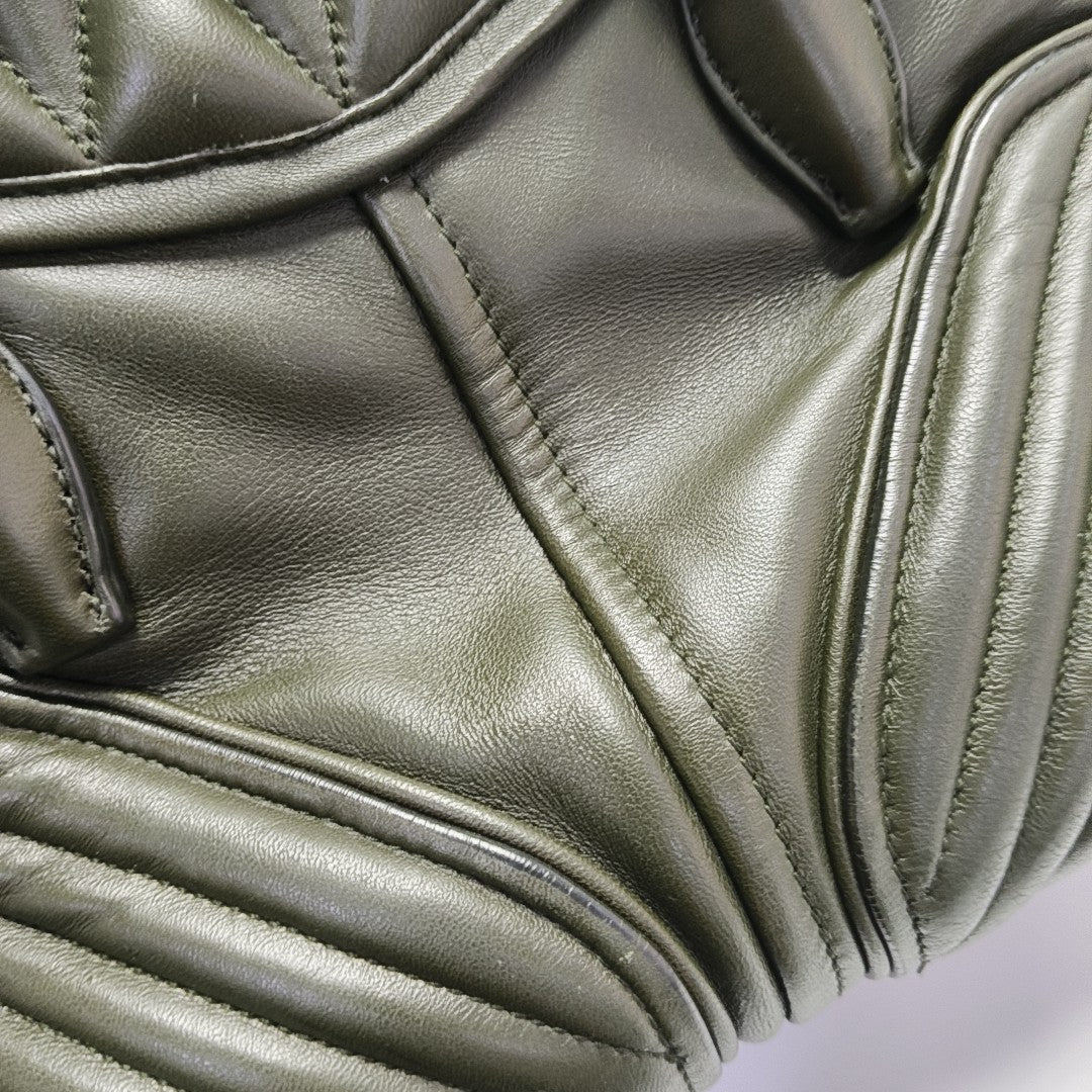 Quilted Lambskin Shoulder Bag Green
