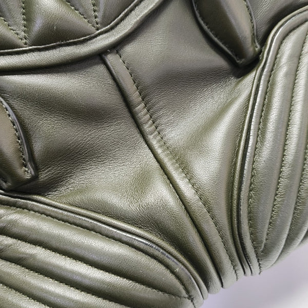 Quilted Lambskin Shoulder Bag Green